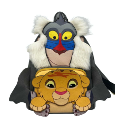 LE ROI LION - Simba et Rafiki - Mini Sac à Dos LoungeFly 
