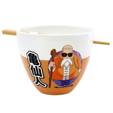 DRAGON BALL Z - Bol à Ramen avec Baguette 470ml - Roshi 