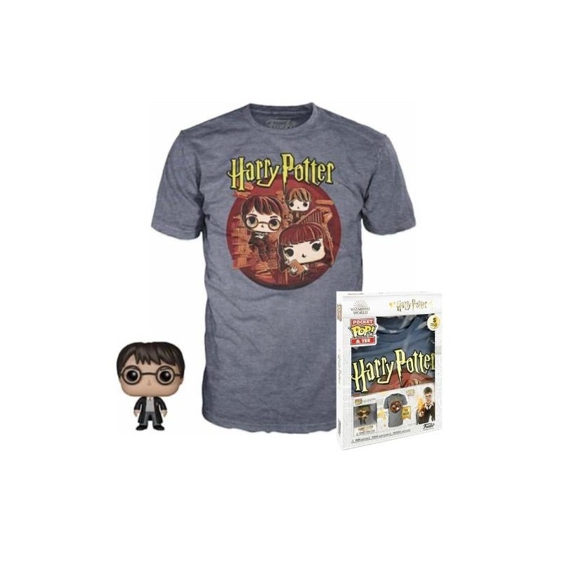 HARRY POTTER - Pocket POP - Harry Potter Trio + T-shirt (M) 