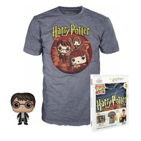 HARRY POTTER - Pocket POP - Harry Potter Trio + T-shirt (M) 