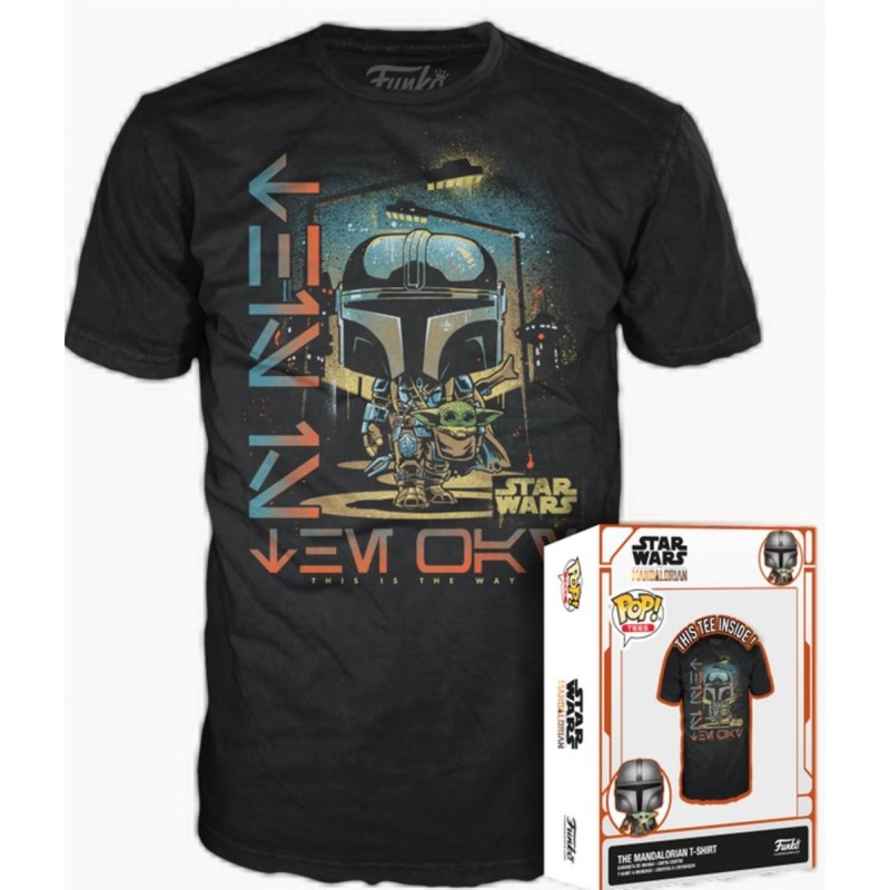 THE MANDALORIAN - Mando & L'Enfant - T-Shirt POP (S) 