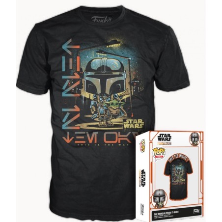 THE MANDALORIAN - Mando & L'Enfant - T-Shirt POP (S) 