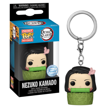 DEMON SLAYER - Pocket Pop Keychains - Nezuko in Basket 