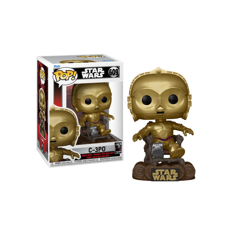 STAR WARS 6 "40EME ANNIVERSAIRE" - POP N° 609 - C3PO sur Chaise 