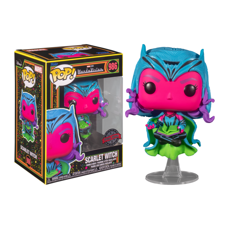MARVEL - POP N° 986 - Wandavision - Scarlet Witch (Blacklight) SP.EDIT 