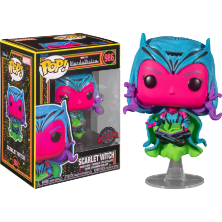 MARVEL - POP N° 986 - Wandavision - Scarlet Witch (Blacklight) SP.EDIT 