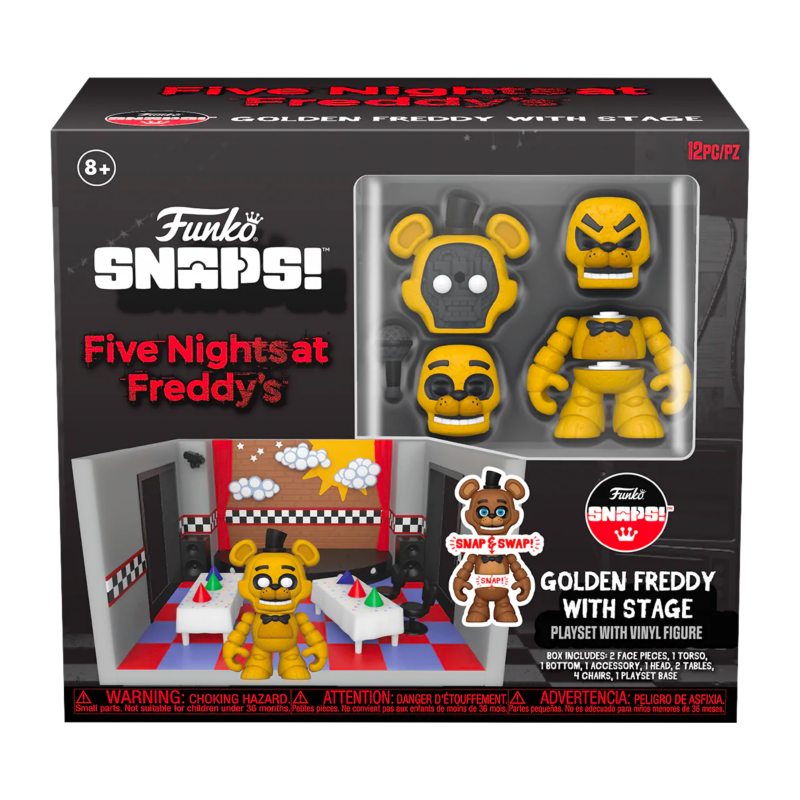 FNAF - Stage w/ Freddy (GD) - Snap Playset Funko 