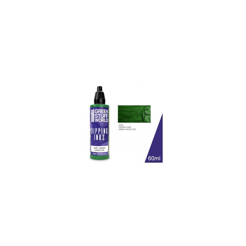 Peintures Dipping inks 60 ml - GREEN GHOST DIP