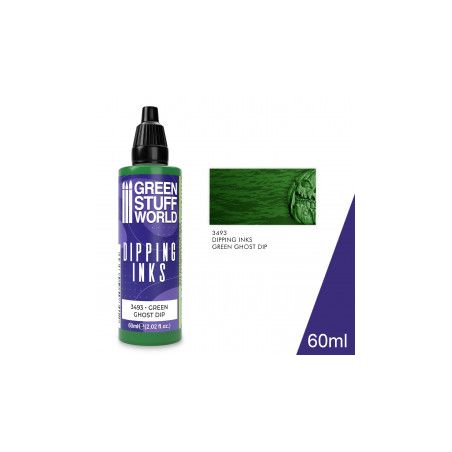 Peintures Dipping inks 60 ml - GREEN GHOST DIP