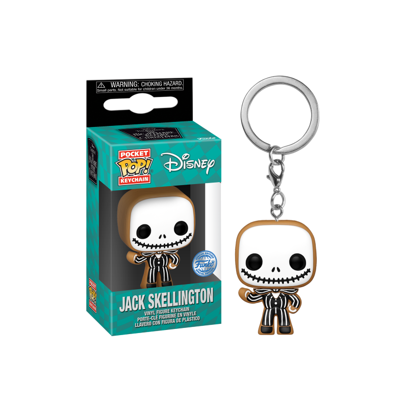 NBX - Pocket Pop Keychains - Jack Skellington Gingerbread 