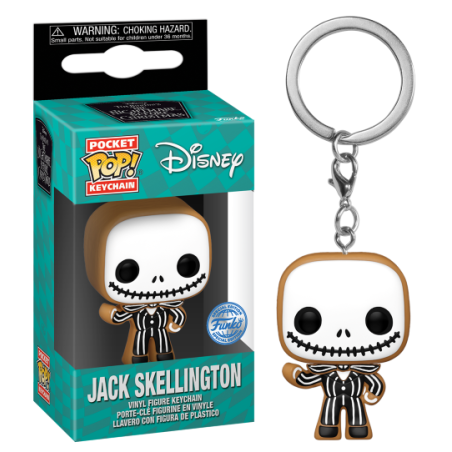 NBX - Pocket Pop Keychains - Jack Skellington Gingerbread 
