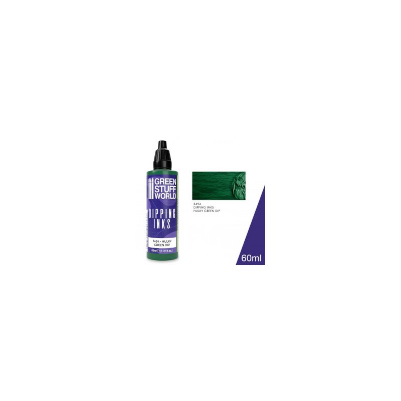 Peintures Dipping inks 60 ml - HULKY GREEN DIP