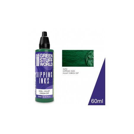 Peintures Dipping inks 60 ml - HULKY GREEN DIP