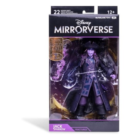 DISNEY MIRRORVERSE -Jack Sparrow "Fractured" -Figurine gold label 18cm 