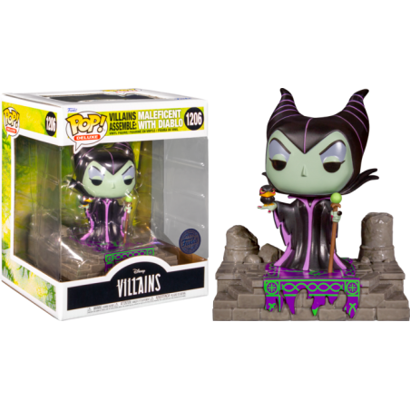 DISNEY - POP DELUXE N° 1206 - Maleficient with Diablo 