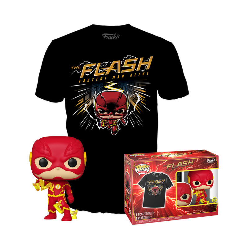 DC COMICS - Booble Head POP N° 1097 - The Flash + T-shirt (S) 