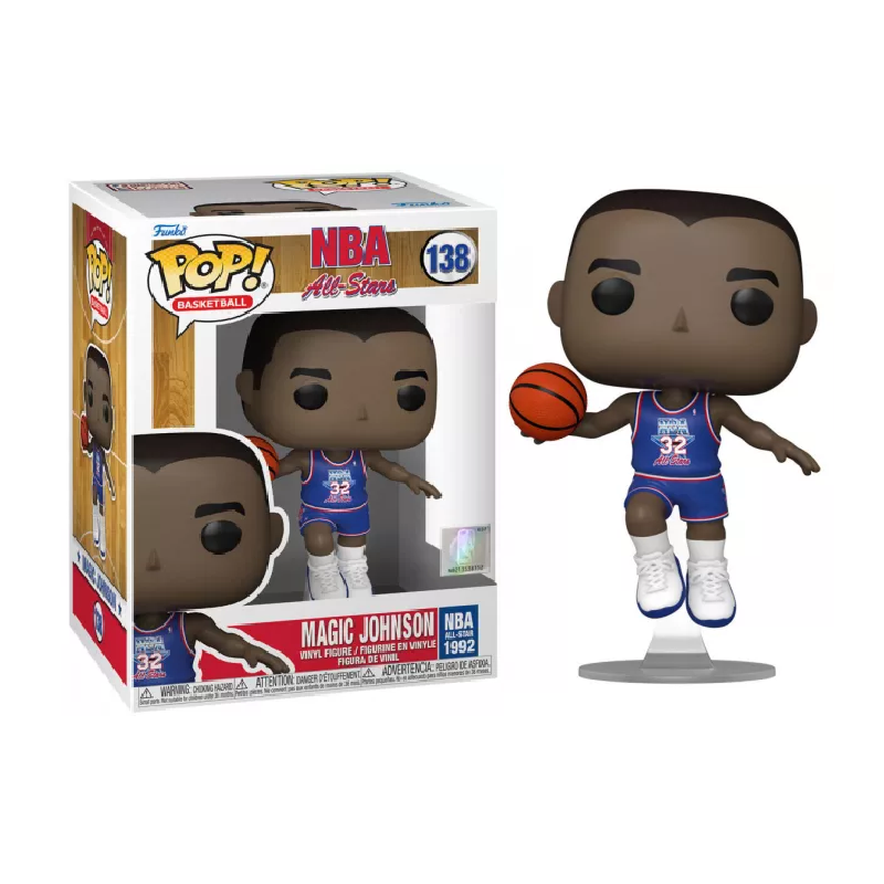 NBA Legends - POP N° 138 - Magic Johnson (Blue All star uni 1991) 