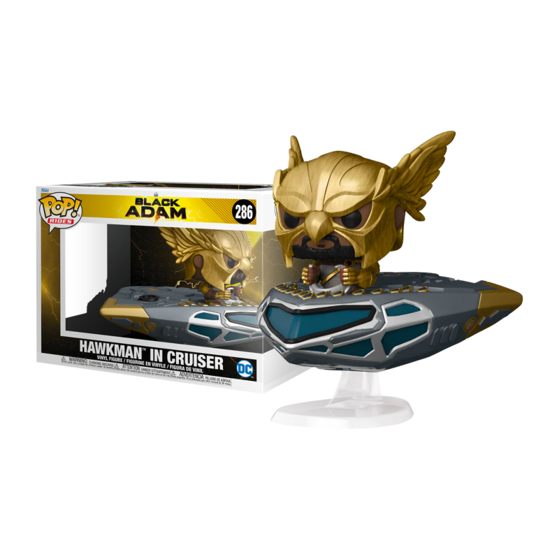 BLACK ADAM POP Ride Super DLX N° 286 - Black Adam - Hawkman in Cruiser 