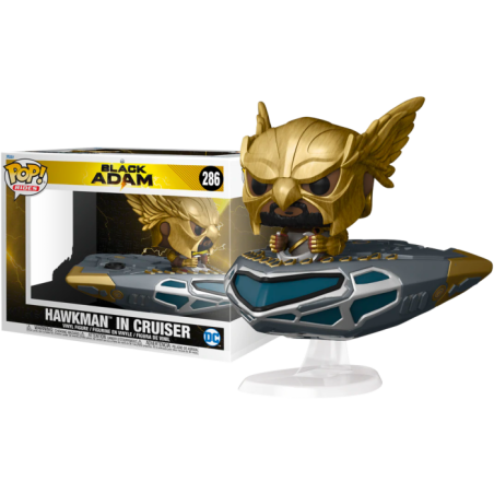 BLACK ADAM POP Ride Super DLX N° 286 - Black Adam - Hawkman in Cruiser 