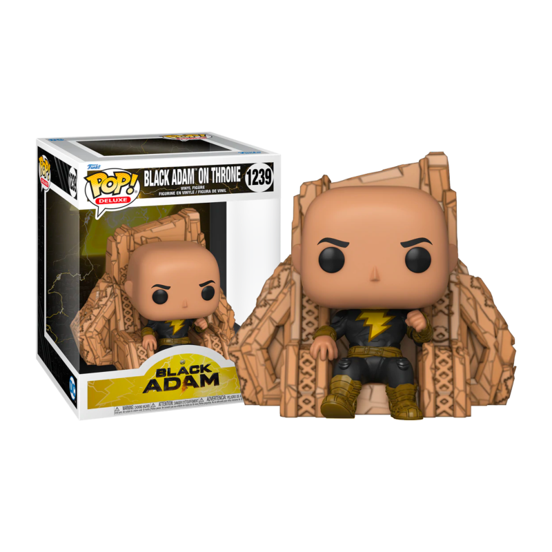 BLACK ADAM - POP Deluxe N° 1239 - Black Adam on Throne 