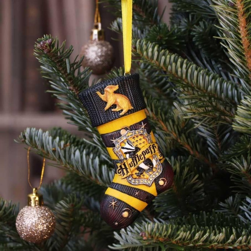 HARRY POTTER - Poufsouffle - Décoration de Noël 9.5cm 