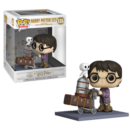 HARRY POTTER Anniversary - Pop Deluxe N° 135 - Harry Pushing Trolley 