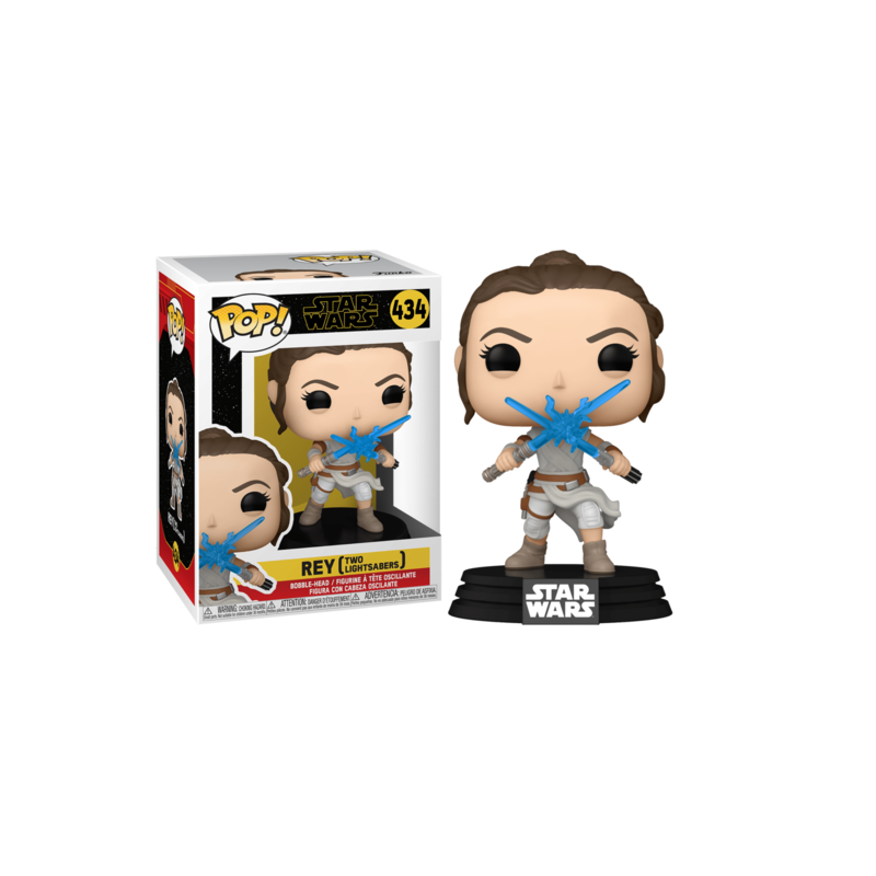 STAR WARS IX - POP N° 434 - Rey w/ 2 Light Sabers 