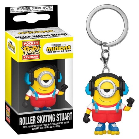 MINIONS 2 - Pocket Pop Keychain - Roller Skating Stuart 