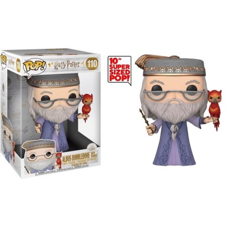 HARRY POTTER - POP JUMBO 10" N° 110 - Dumbledore w/Fawkes 