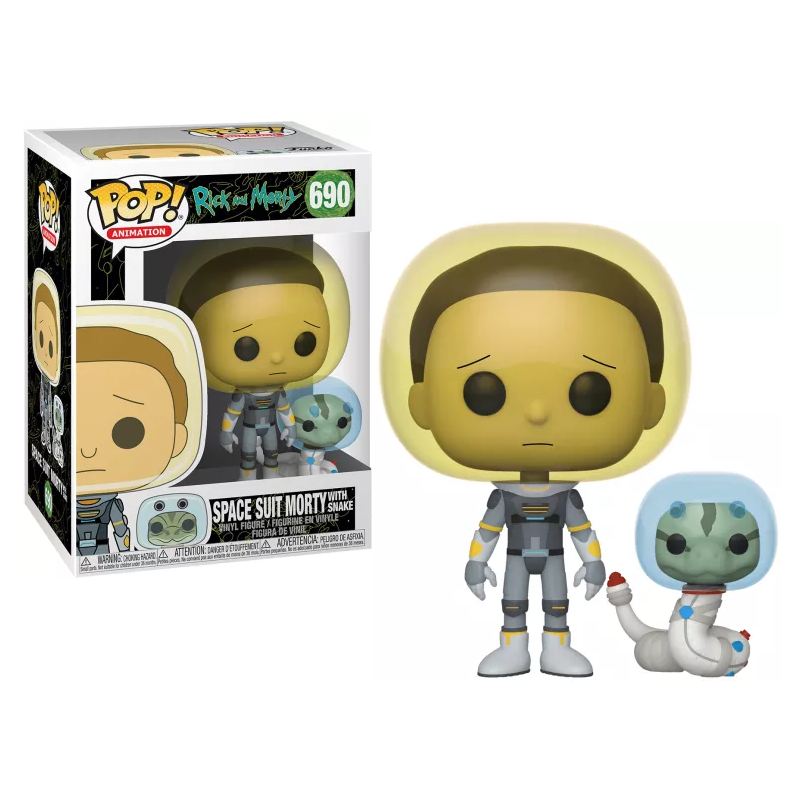 RICK & MORTY - POP N° 690 - Space Suit Morty w/Snake 