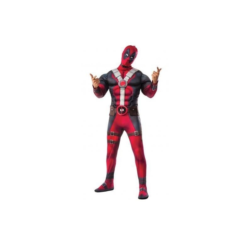 MARVEL - Deadpool - Déguisement Luxe Adulte - Combinaison Taille Stand 