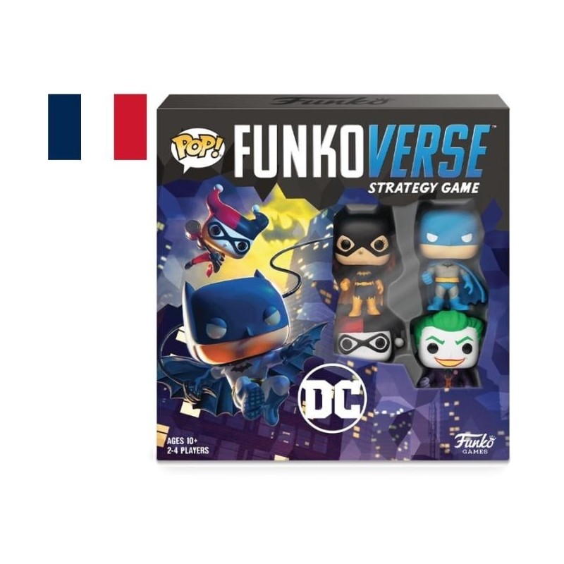 DC COMICS - Funkoverse 100 4-Pack - Jeu de Base FR 