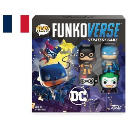 DC COMICS - Funkoverse 100 4-Pack - Jeu de Base FR 