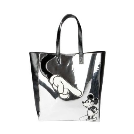 DISNEY - Sac Similicuir Argenté - Mickey Mouse 'Danielle Nicole' 