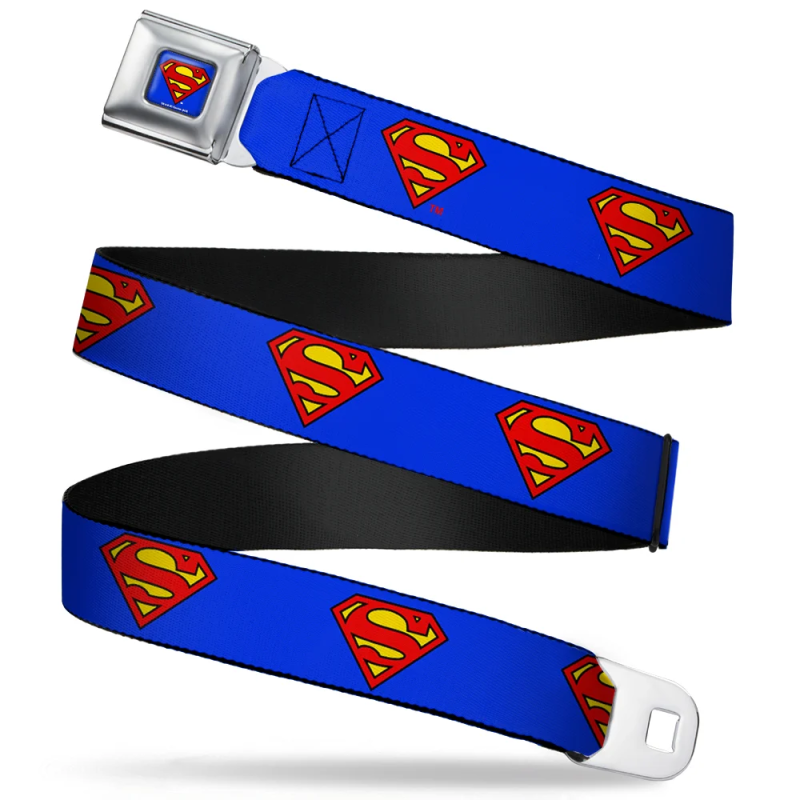 SUPERMAN - Ceinture (Kids)- 31/66 - 2,5 Cm - Blue/Logo 