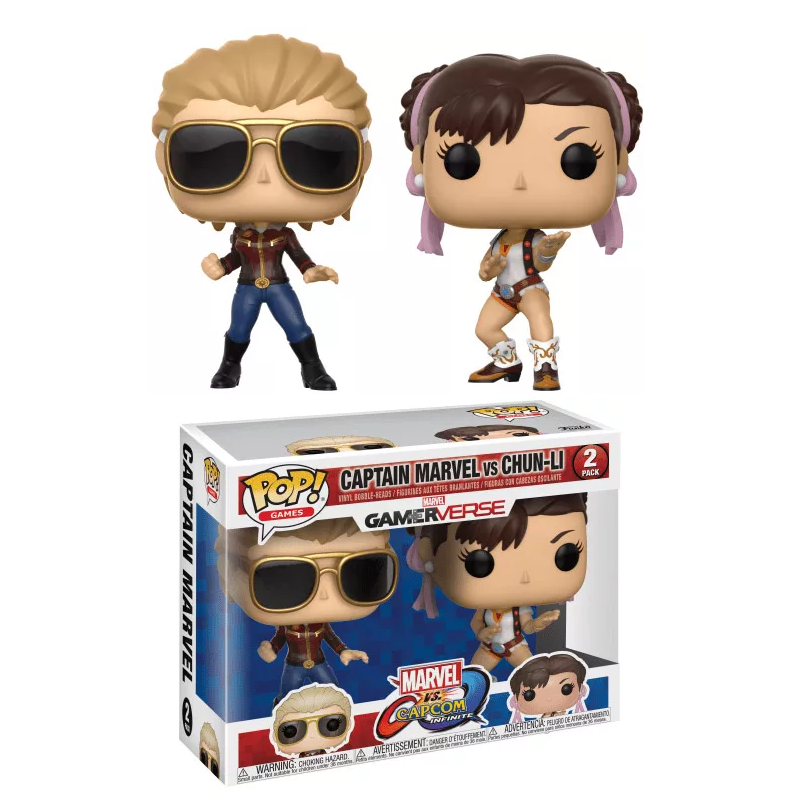 MARVEL Vs CAPCOM - POP 2-Pack - Captain Marvel Vs Chun-Li 