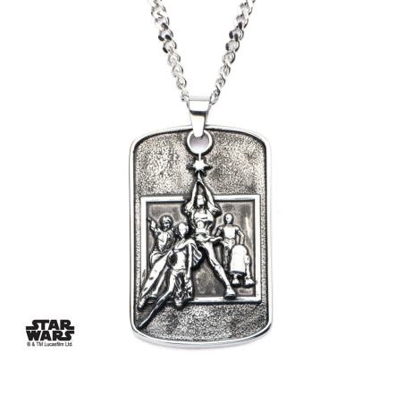 STAR WARS - Poster Relief Dog Tag Pendant comes with Chain 