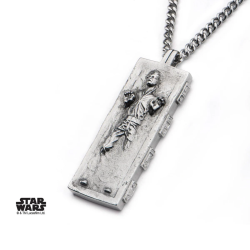 STAR WARS - Men's Stainless Steel Han Solo Carbonite Pendant 