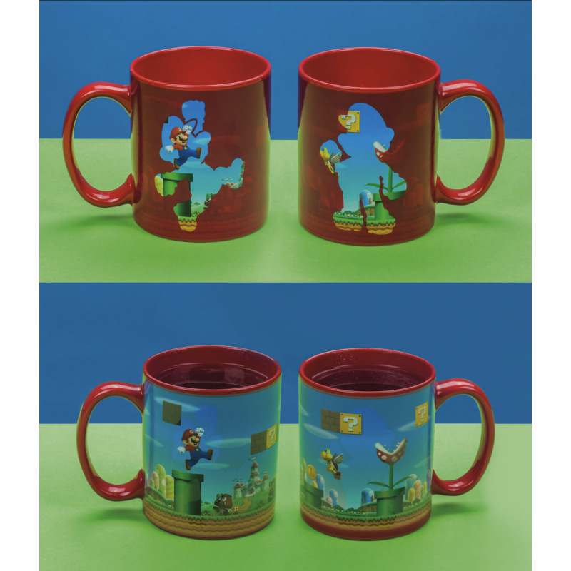 SUPER MARIO BROS - Vintage - Mug thermoréactif 