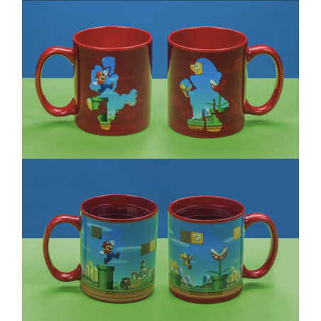 SUPER MARIO BROS - Vintage - Mug thermoréactif 