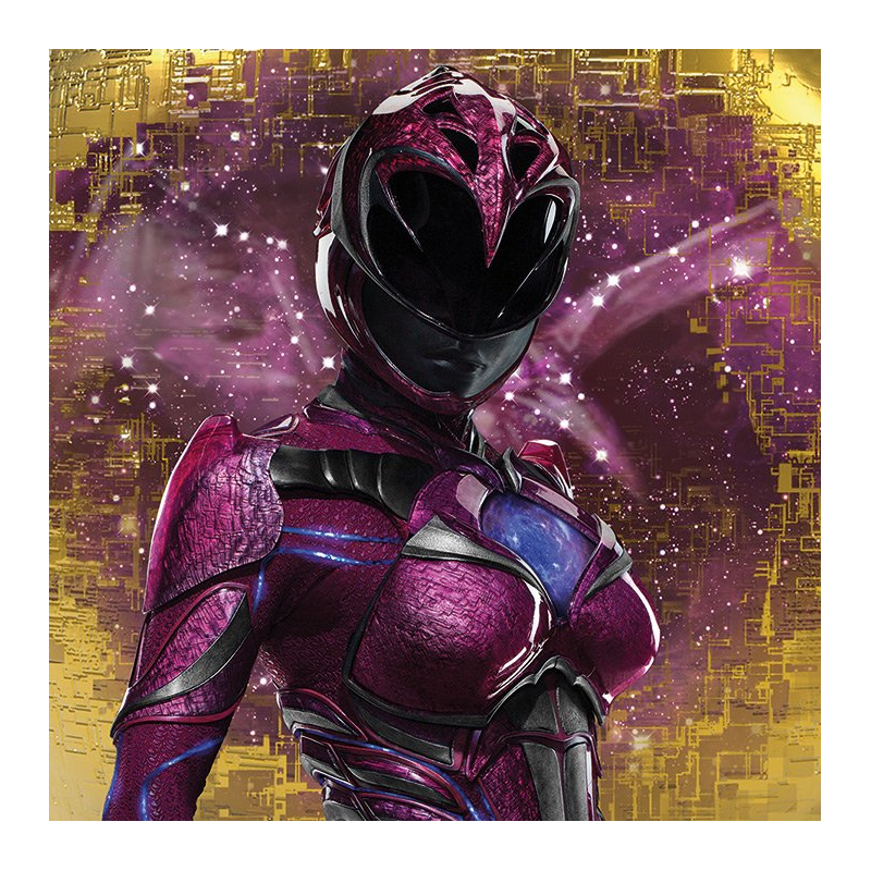 POWER RANGERS MOVIE - Canvas 40X40 '18mm' - Pink Ranger Pose 