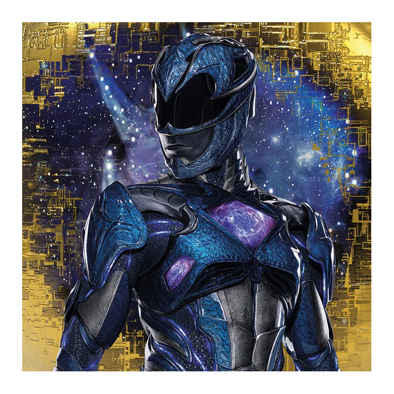 POWER RANGERS MOVIE - Canvas 40X40 '18mm' - Blue Ranger Pose 