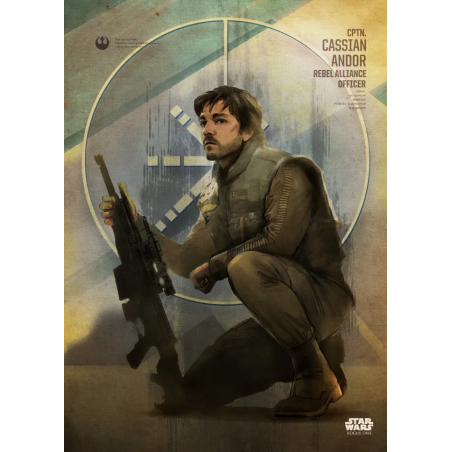 ROGUE ONE KEY FORCES - Magnetic Metal Poster 45x32 - Cassian Andor 