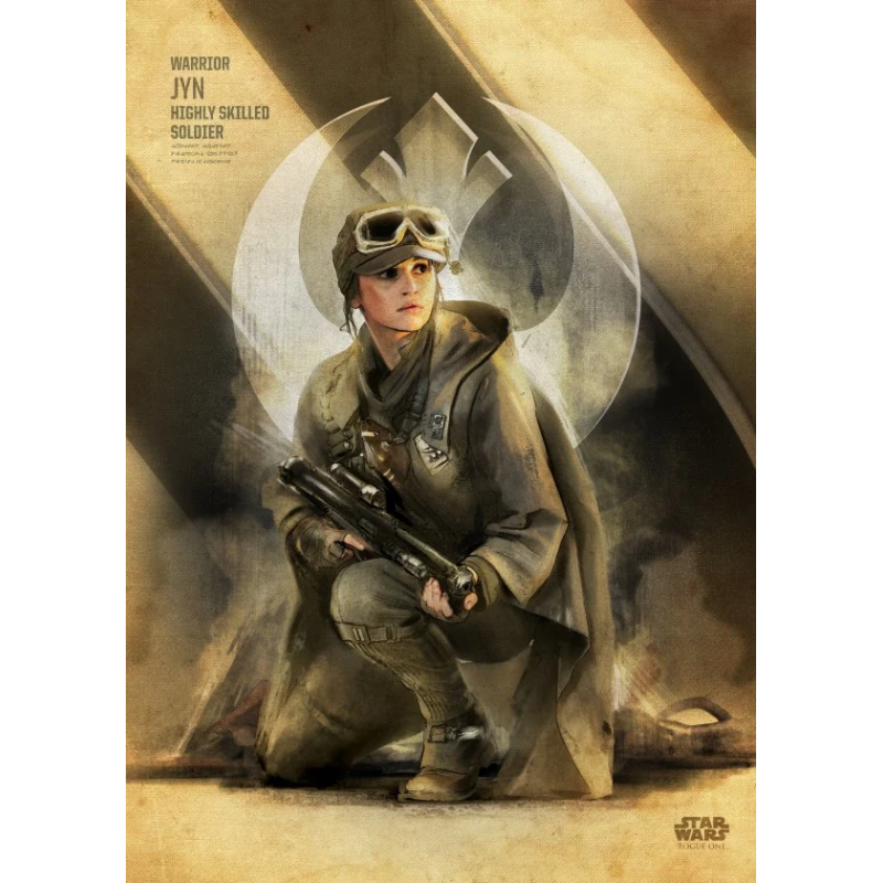 ROGUE ONE KEY FORCES - Magnetic Metal Poster 45x32 - Jyn 