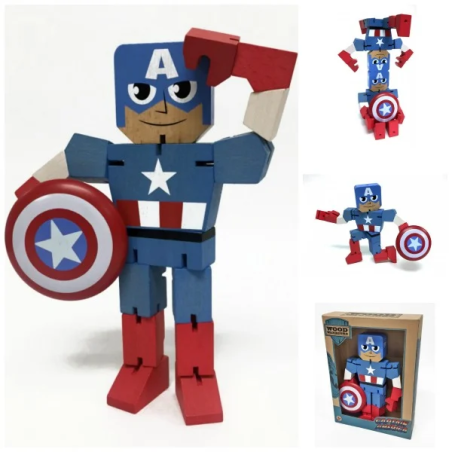 MARVEL - Wooden Figure - Captain America - 20Cm 