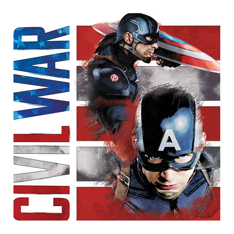 CAPTAIN AMERICA CIVIL WAR - Canvas 40X40 - Split 