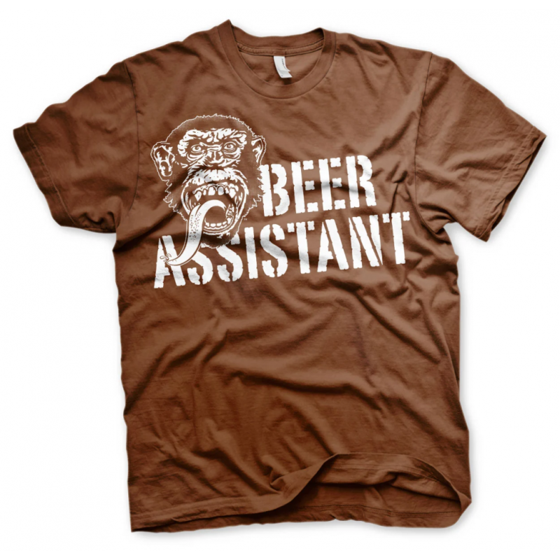GAS MONKEY - T-Shirt Beer Assistant - Brown (S) 