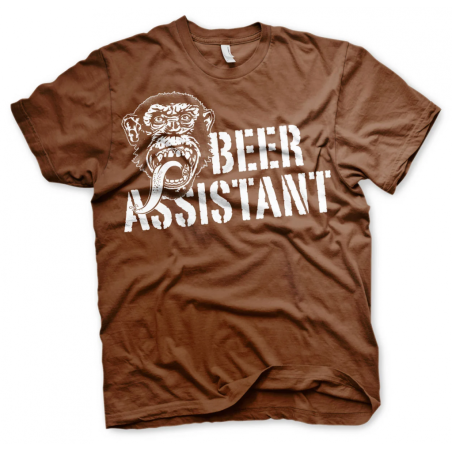 GAS MONKEY - T-Shirt Beer Assistant - Brown (S) 