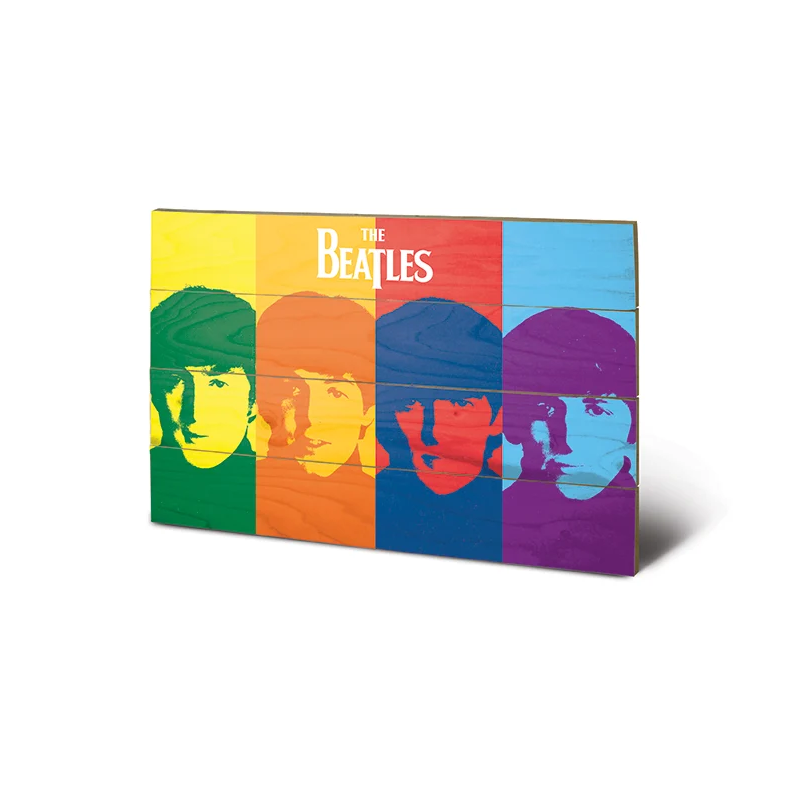 THE BEATLES - Pop Art - Impression sur bois 40x59cm 