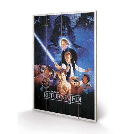 STAR WARS - Return of the Jedi - Impression sur bois 40x59cm 
